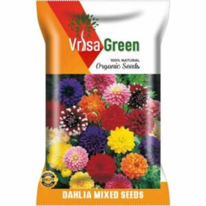 Vrisa Green Dahlia Mixed Organic Seeds - 50 Per Packet